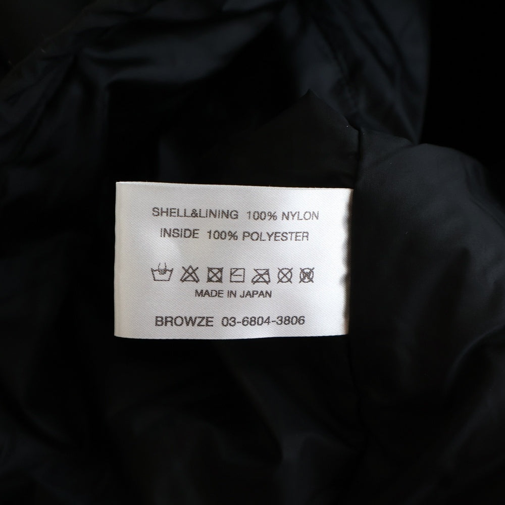 The Ennoy Professional(エンノイプロフェッショナル) 23AW xStylistshibutsu Belongings Nylon Padded Jacket Triple Black ナイロンパデットジャケット トリプルブラック AW23BRENJK03LP