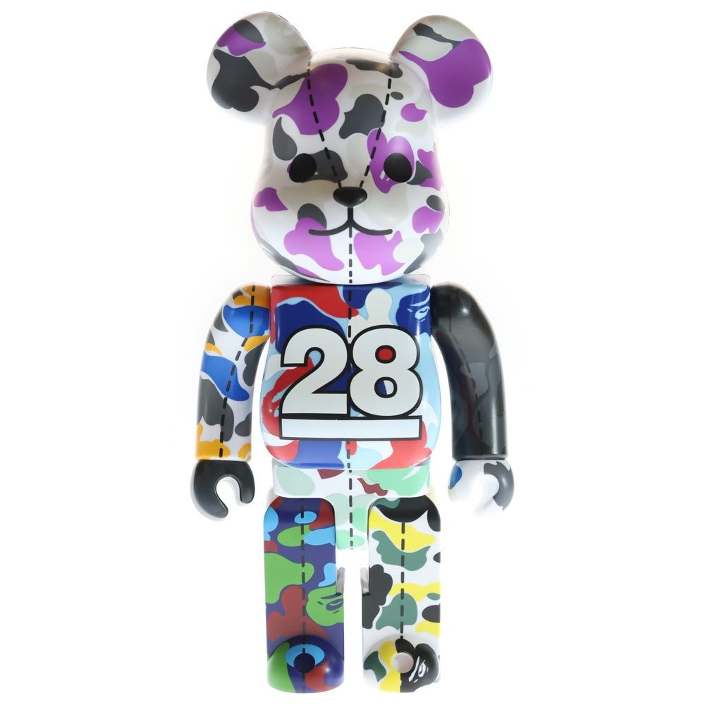 A BATHING APE(アベイシングエイプ) BE@RBRICK BAPE CAMO 28TH ANNIVERSARY MULTI 400% ベアブリック アベイシングエイプ 28周年 アニバーサリー フィギュア マルチ