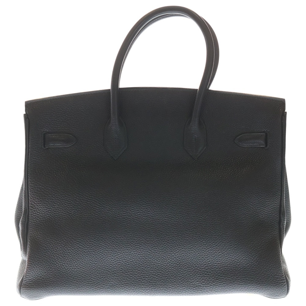HERMES(エルメス) バーキン35 トゴ レザーハンドバッグ □G刻印 GD金具 ブラック レディース