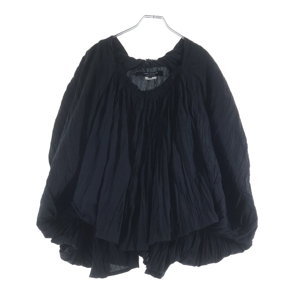 JUNYA WATANABE COMME des GARCONS(ジュンヤワタナベ コムデギャルソン) 08SS 変形 プリーツ加工 カットオフ バルーン プルオーバー シャツ ブラウス ブラック レディース JA-B044