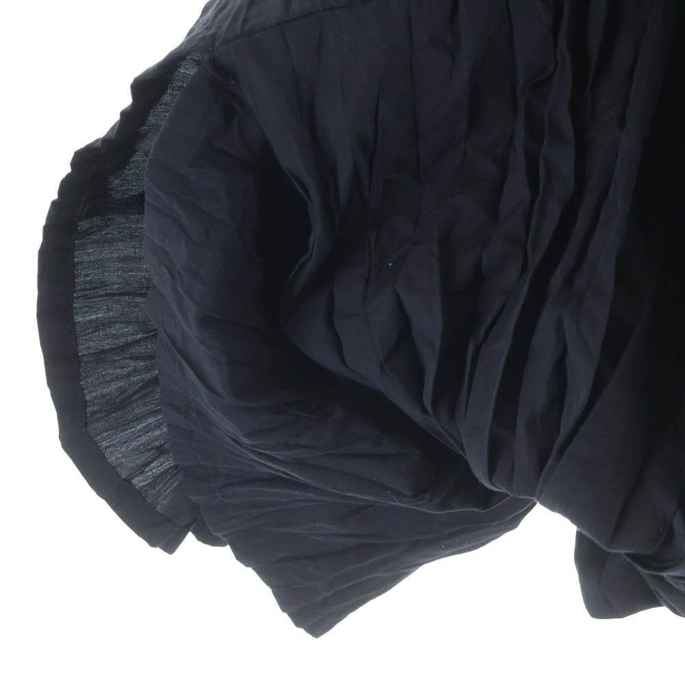 JUNYA WATANABE COMME des GARCONS(ジュンヤワタナベ コムデギャルソン) 08SS 変形 プリーツ加工 カットオフ バルーン プルオーバー シャツ ブラウス ブラック レディース JA-B044