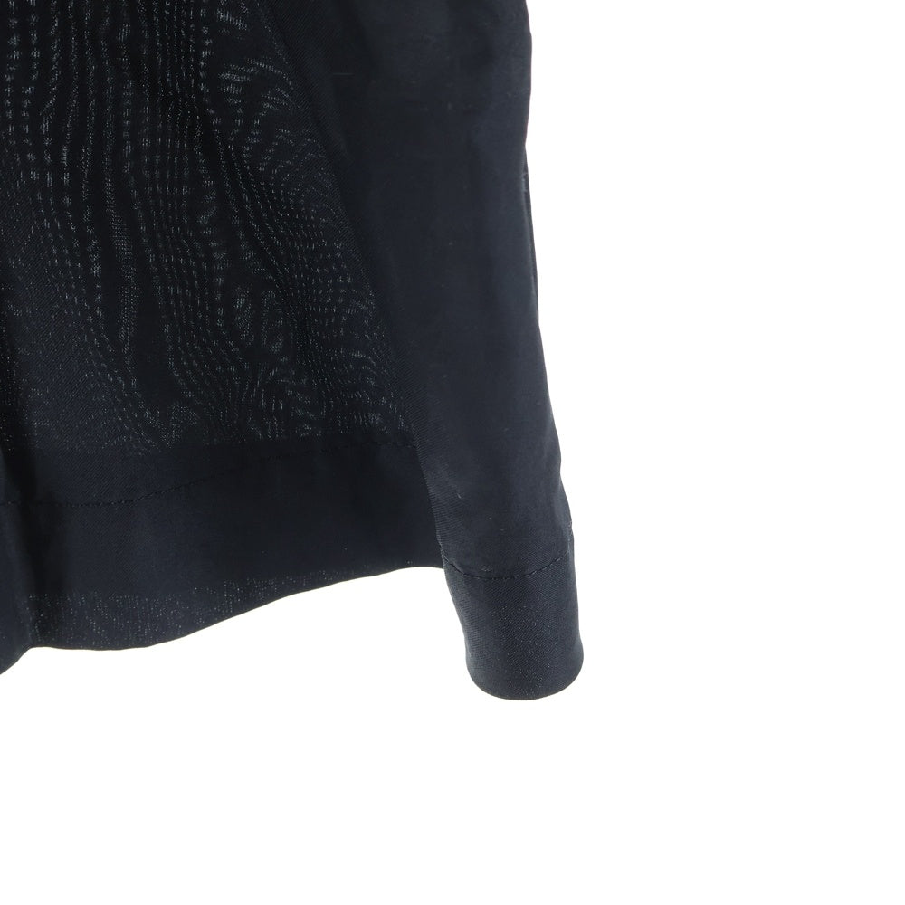 COMME des GARCONS(コムデギャルソン) 07SS デタッチャブルカラー 丸襟 リボン パフスリーブ 半袖 シャツ ブラウス ブラック レディース TS-B040