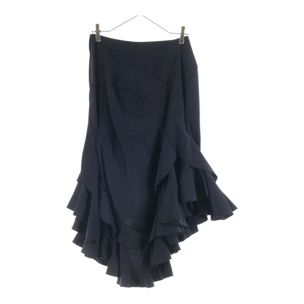 JUNYA WATANABE COMME des GARCONS(ジュンヤワタナベ コムデギャルソン) 07SS/09SS ウールギャバジン 3Bテーラードジャケット カットオフ フリル スカート レディース JS-J039/JC-S009