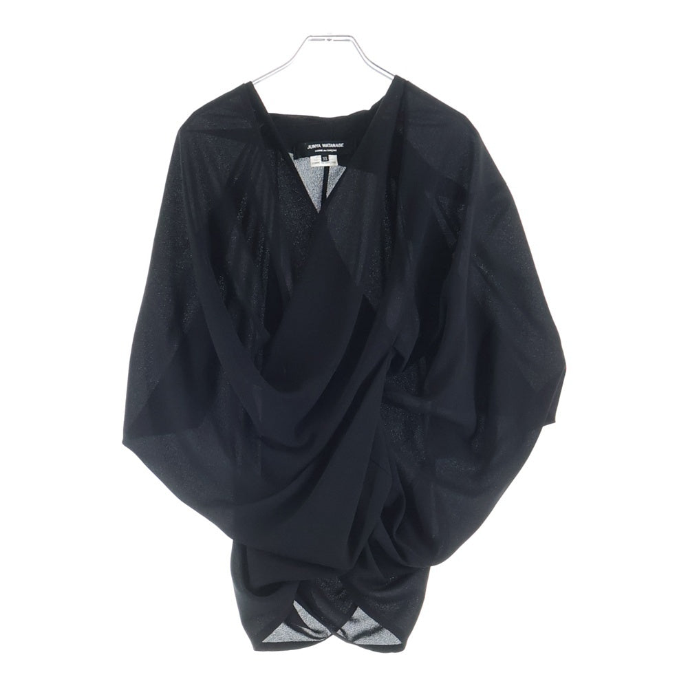 JUNYA WATANABE COMME des GARCONS(ジュンヤワタナベ コムデギャルソン) 09AW 変形 アシンメトリー ドレープ トップス スカート セット ブラック レディース JD-B017/JD-S014