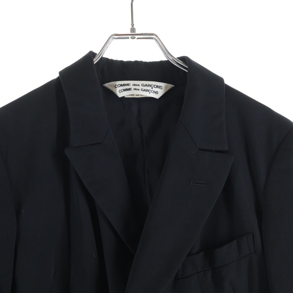 COMME des GARCONS(コムデギャルソン) 06AW ウールギャバジン 2B 燕尾 テーラードジャケット ブラック レディース RR-J004