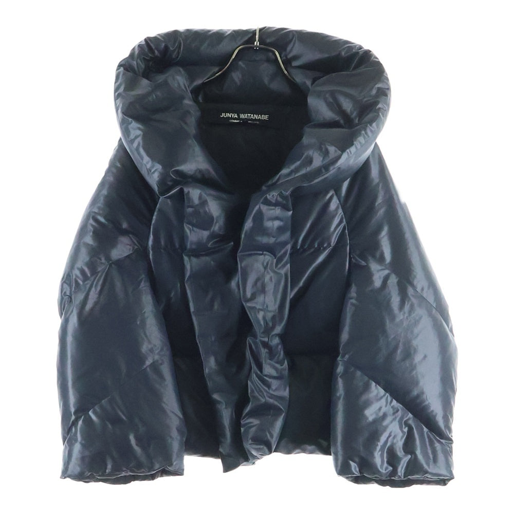 COMME des GARCONS(コムデギャルソン) 08AW 変形 ショールカラー スナップボタン ダウンジャケット ブラック レディース JB-J092