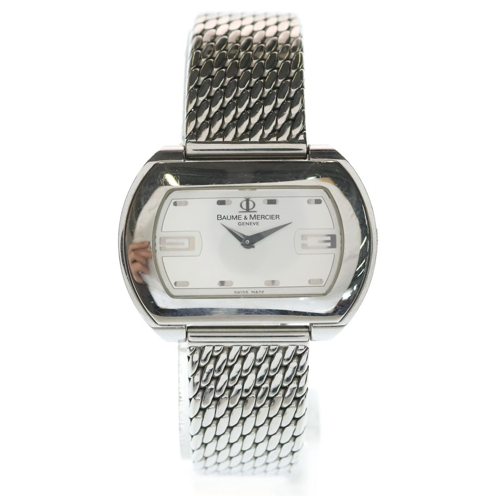 BAUME&MERCIER(ボームアンドメルシェ) 65409 ハンプトンシティ ワイドシルバー文字盤 SS/QZ ステンレス クォーツ 腕時計