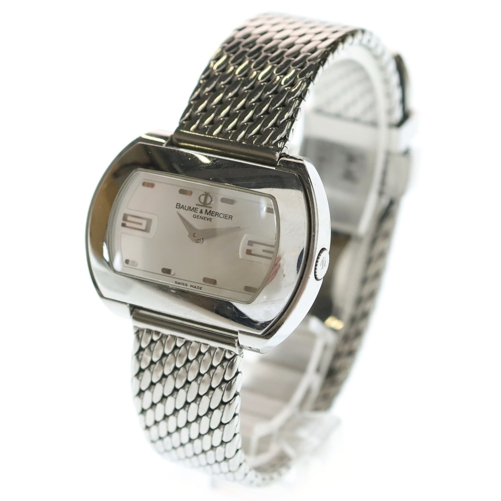 BAUME&MERCIER(ボームアンドメルシェ) 65409 ハンプトンシティ ワイドシルバー文字盤 SS/QZ ステンレス クォーツ 腕時計