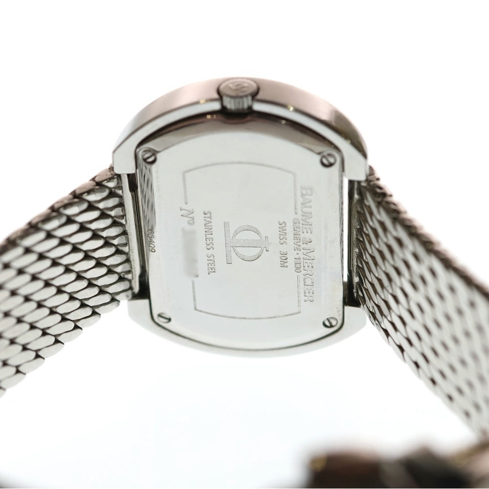 BAUME&MERCIER(ボームアンドメルシェ) 65409 ハンプトンシティ ワイドシルバー文字盤 SS/QZ ステンレス クォーツ 腕時計