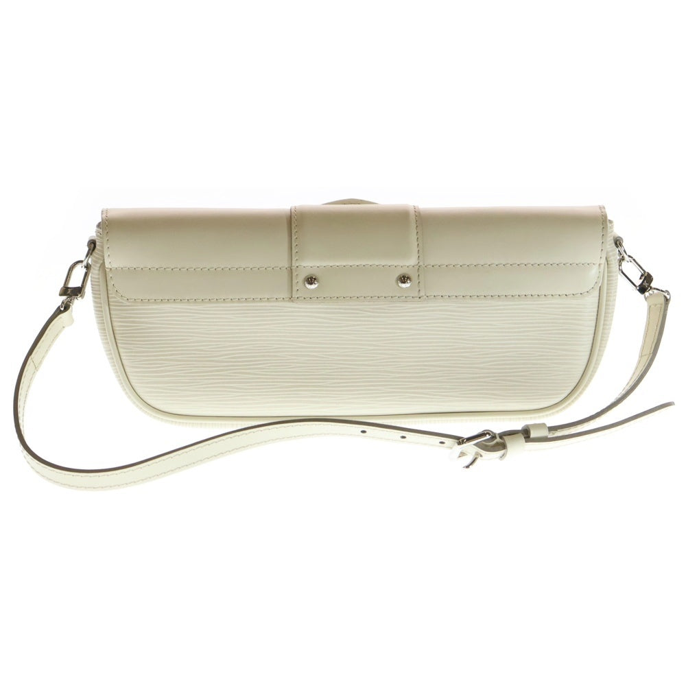 LOUIS VUITTON(ルイヴィトン) エピ ポシェットモンテーニュ ワンショルダーバッグ シルバー金具 ホワイト M5929J レディース
