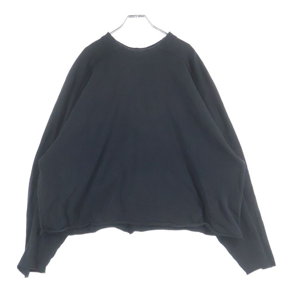 entire studios(エンタイア スタジオ) HEAVY LONG SLEEVE TEE 長袖Tシャツ ブラック ES2486 PO0170