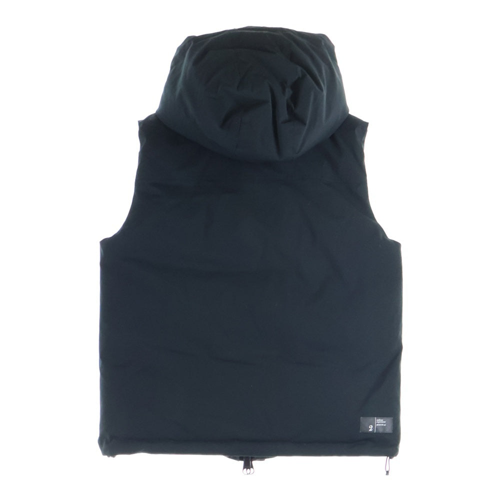 UNIFORM EXPERIMENT(ユニフォームエクスペリメント) 18AW リバーシブルダウンベスト ブラック/ブラウン UE-189044