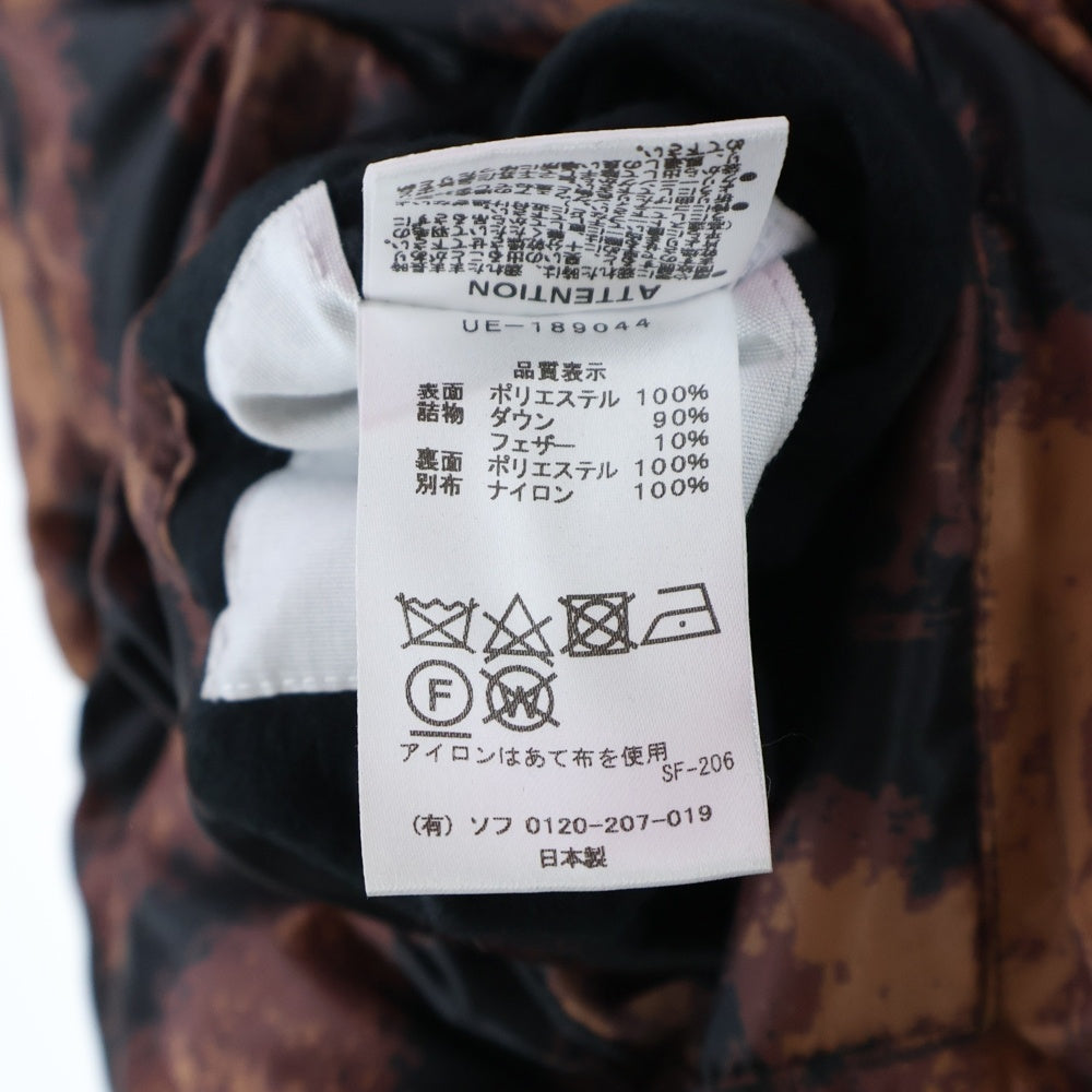 UNIFORM EXPERIMENT(ユニフォームエクスペリメント) 18AW リバーシブルダウンベスト ブラック/ブラウン UE-189044