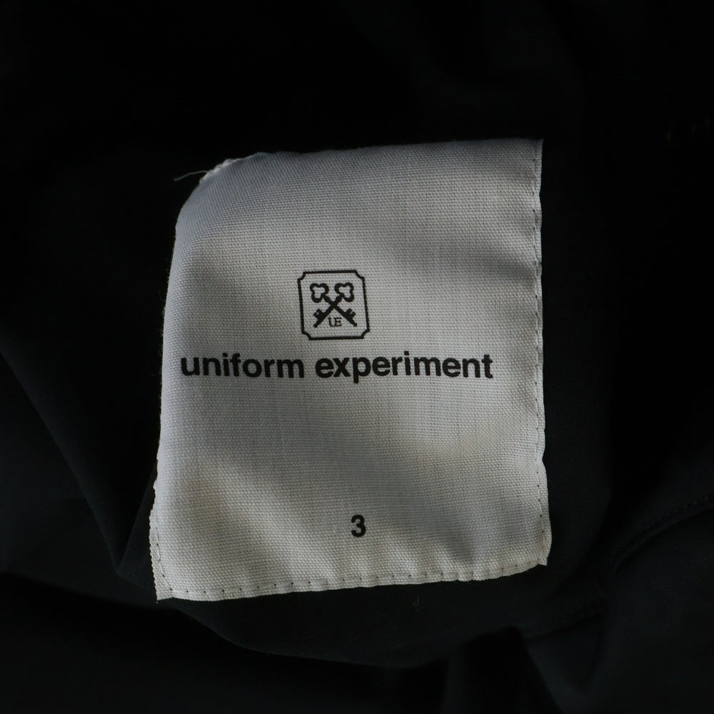 UNIFORM EXPERIMENT(ユニフォームエクスペリメント) 19AW PADDED VEST ダウン ベストUE-192018 ブラック