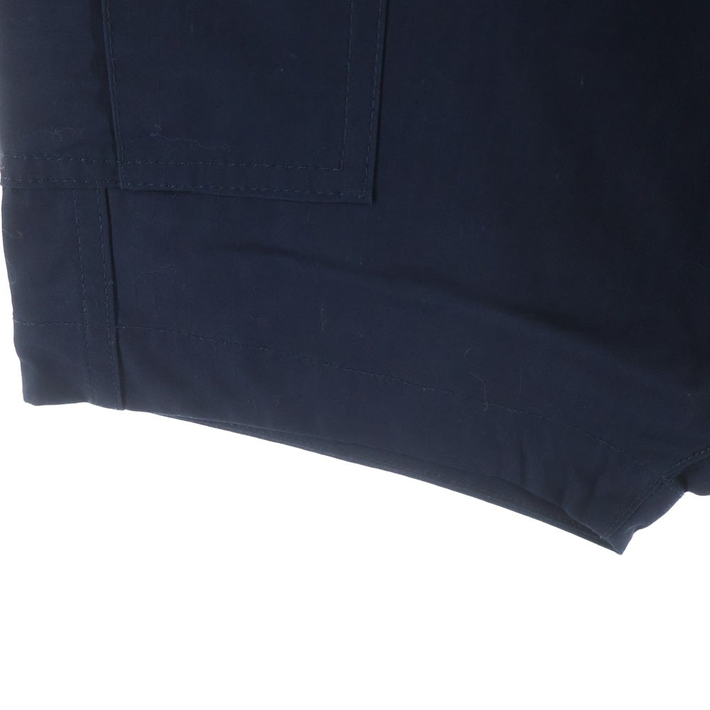 BLACK COMME des GARCONS(ブラックコムデギャルソン) 22SS 綿リップストップ ハーフ ショートパンツ ショーツ ネイビー WI-P022