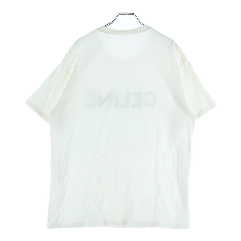 CELINE(セリーヌ) 22AW ルーズフィットロゴプリント半袖Tシャツ カットソー ブラック 2X681671Q
