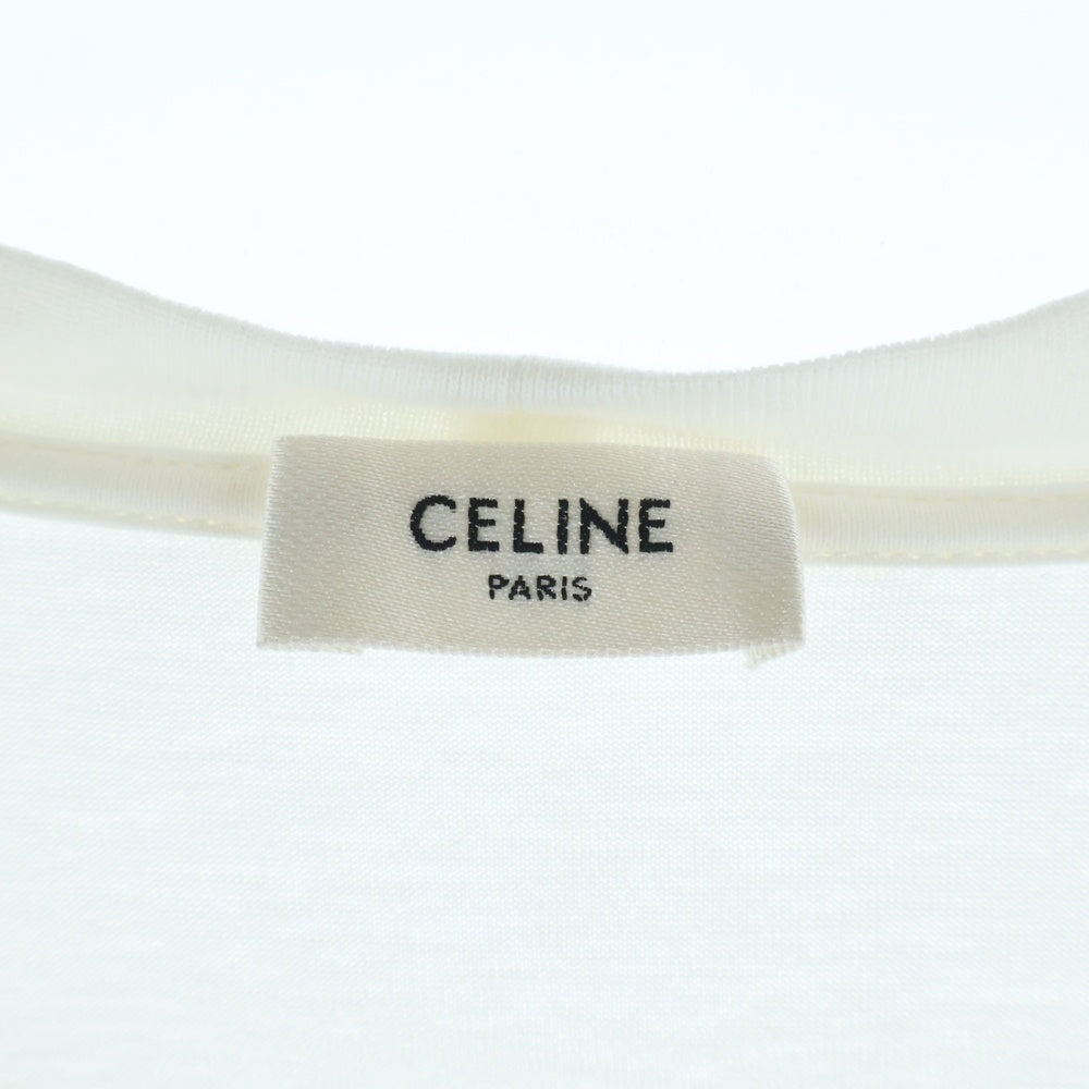 CELINE(セリーヌ) 22AW ルーズフィットロゴプリント半袖Tシャツ カットソー ブラック 2X681671Q