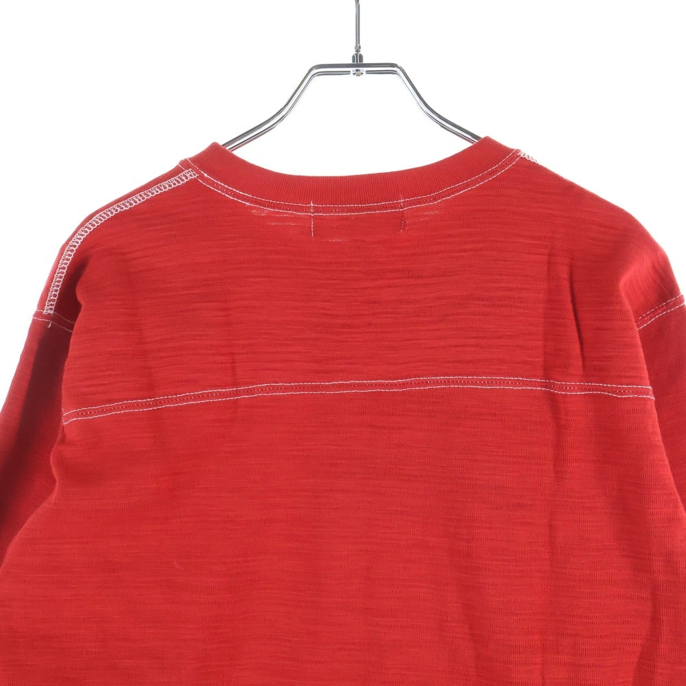 BLACK COMME des GARCONS(ブラックコムデギャルソン) 7分丈 Tシャツ レッド
