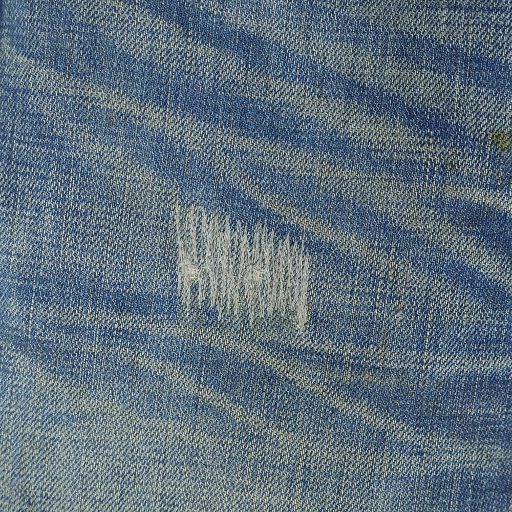 RRL(ダブルアールエル) リペア加工 ストレートデニムパンツ ジーンズ インディゴ