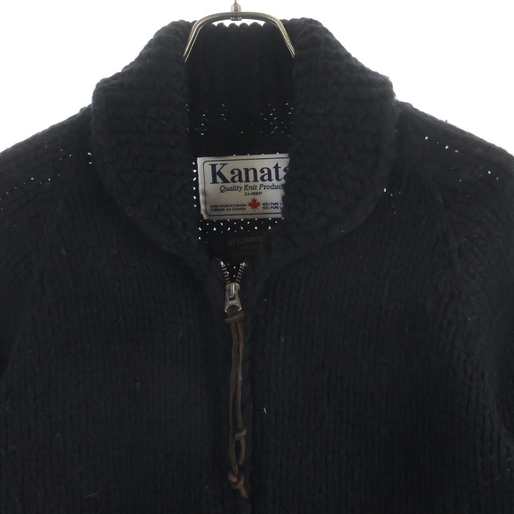 NEIGHBORHOOD(ネイバーフッド) ×KANATA カナタ ウールジップアップカウチンジャケット ブラック152KHKAN-KNM01