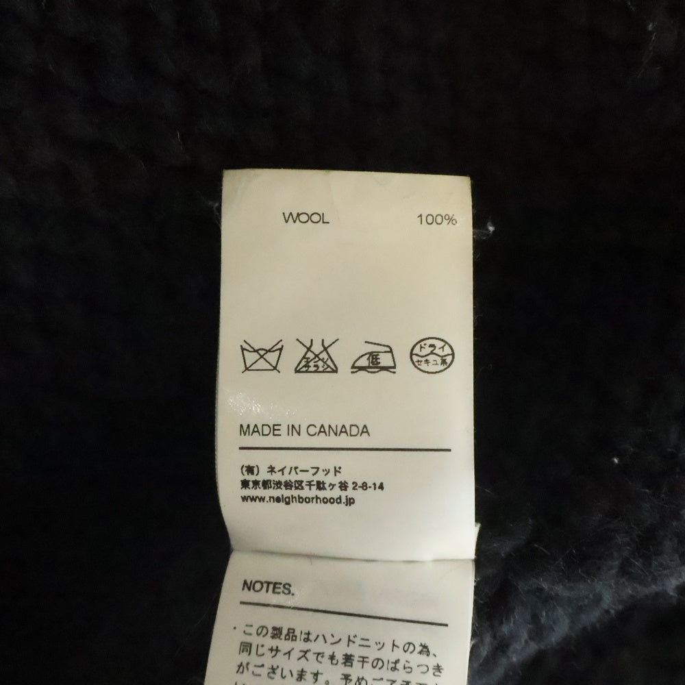 NEIGHBORHOOD(ネイバーフッド) ×KANATA カナタ ウールジップアップカウチンジャケット ブラック152KHKAN-KNM01