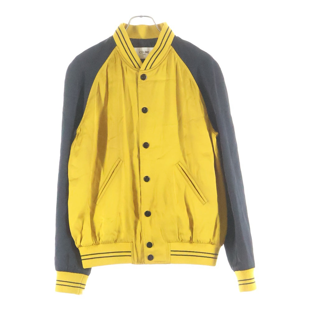 CELINE(セリーヌ) THE DANCING KID TEDDY JACKET バックロゴ テディジャケット ブルゾン イエロー 2V87C851C