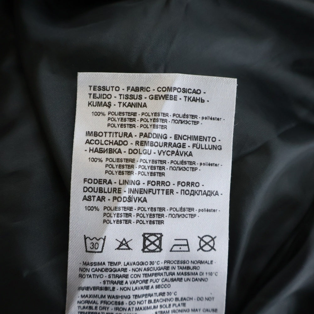 AX ARMANI EXCHANGE(アルマーニ エクスチェンジ) 総柄 フーデッド 中綿 ブルゾン オレンジ/ブラック