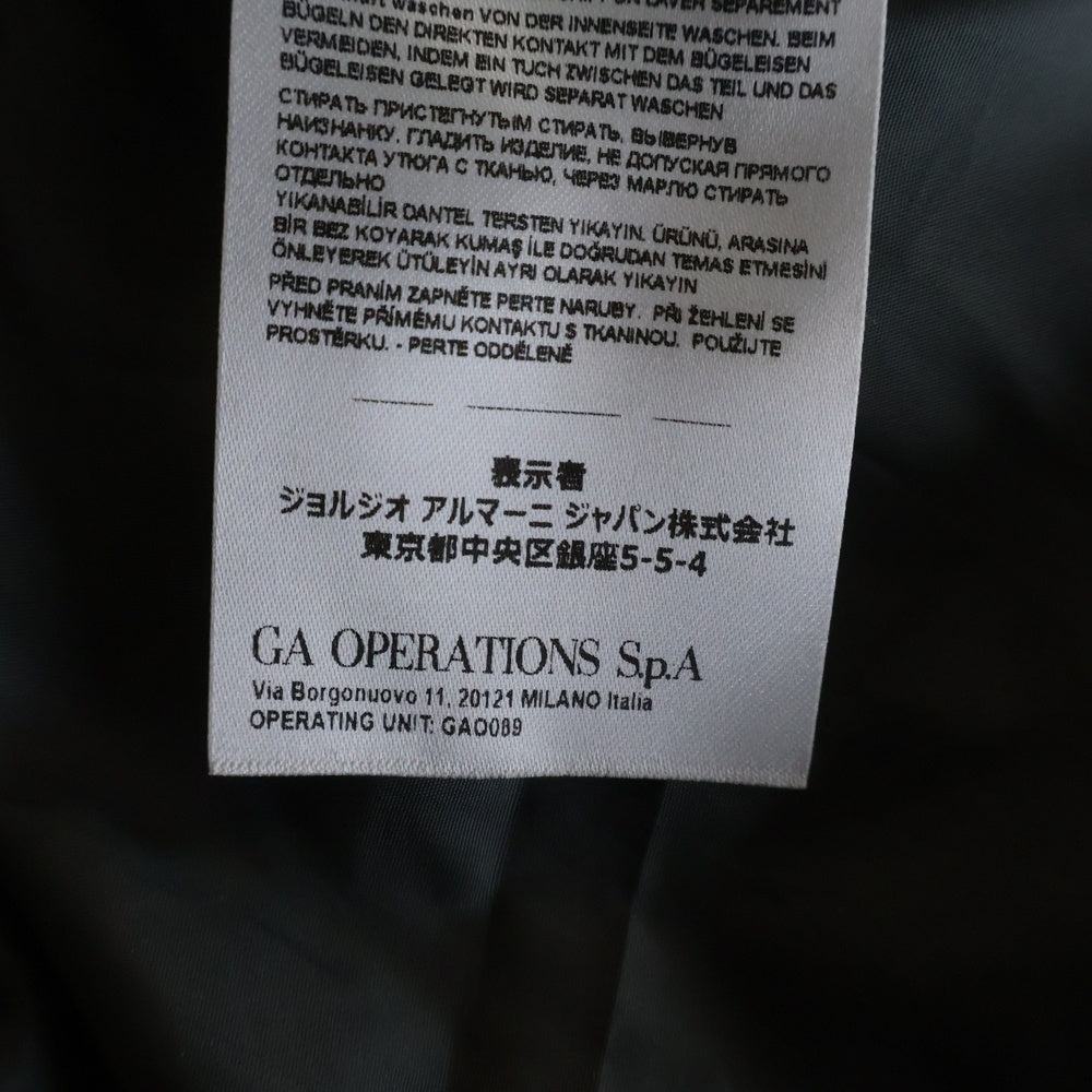 AX ARMANI EXCHANGE(アルマーニ エクスチェンジ) 総柄 フーデッド 中綿 ブルゾン オレンジ/ブラック