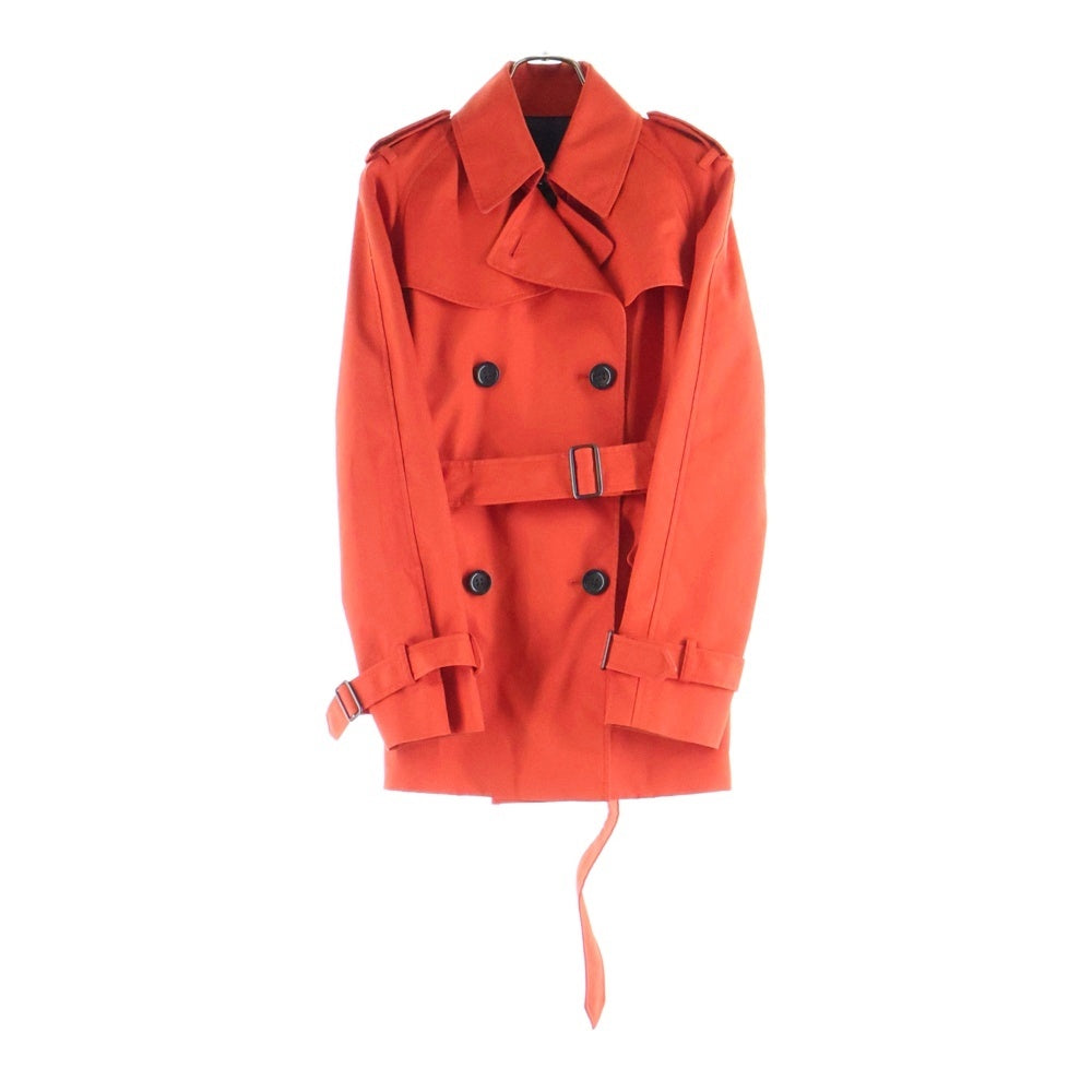 COACH(コーチ) ソリッドショートトレンチコート オレンジ レディース