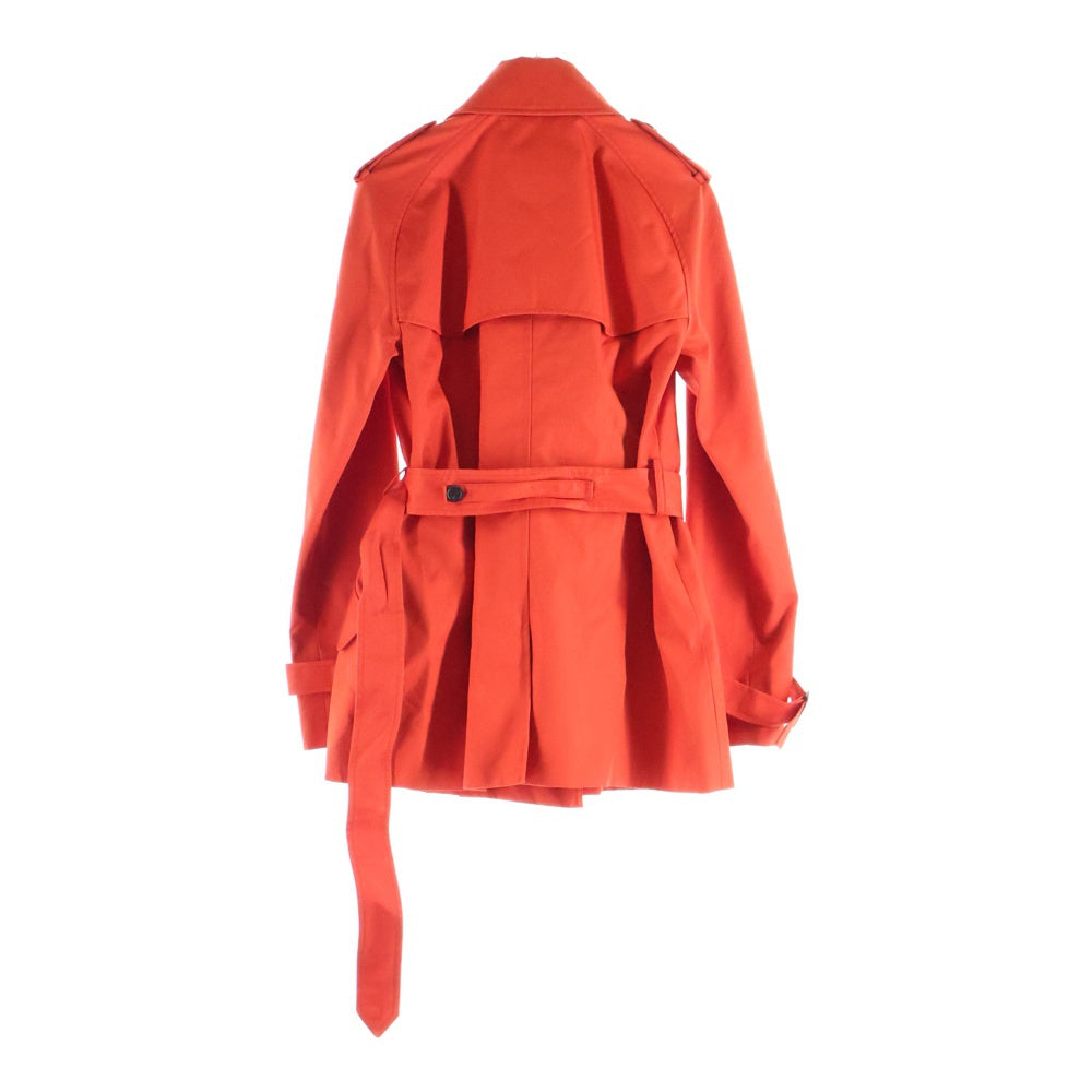 COACH(コーチ) ソリッドショートトレンチコート オレンジ レディース