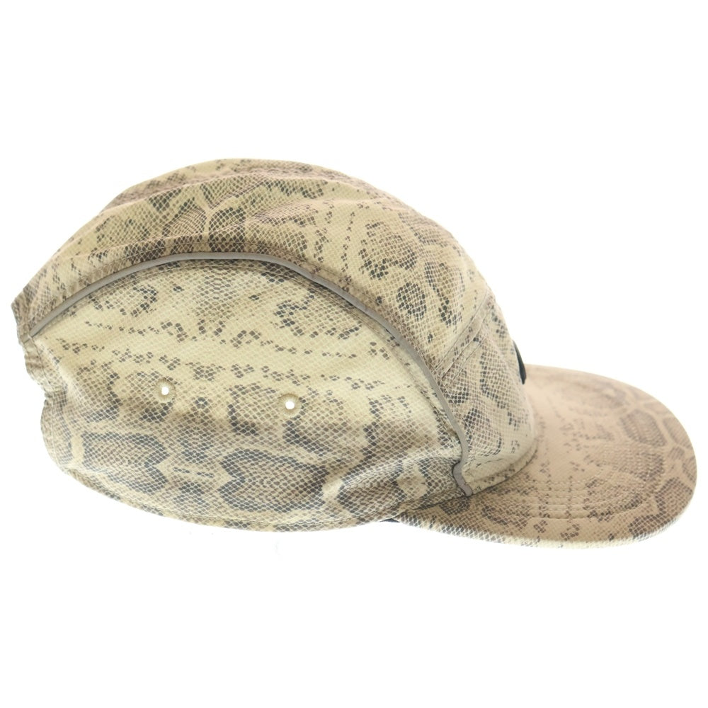 SUPREME(シュプリーム) ×Nike AirMax Running Hat パイソン柄キャンプキャップ ベージュ
