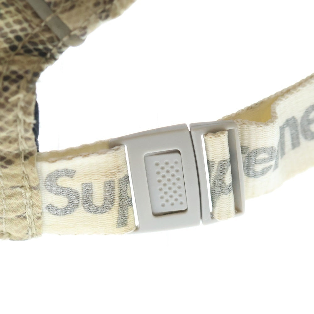 SUPREME(シュプリーム) ×Nike AirMax Running Hat パイソン柄キャンプキャップ ベージュ