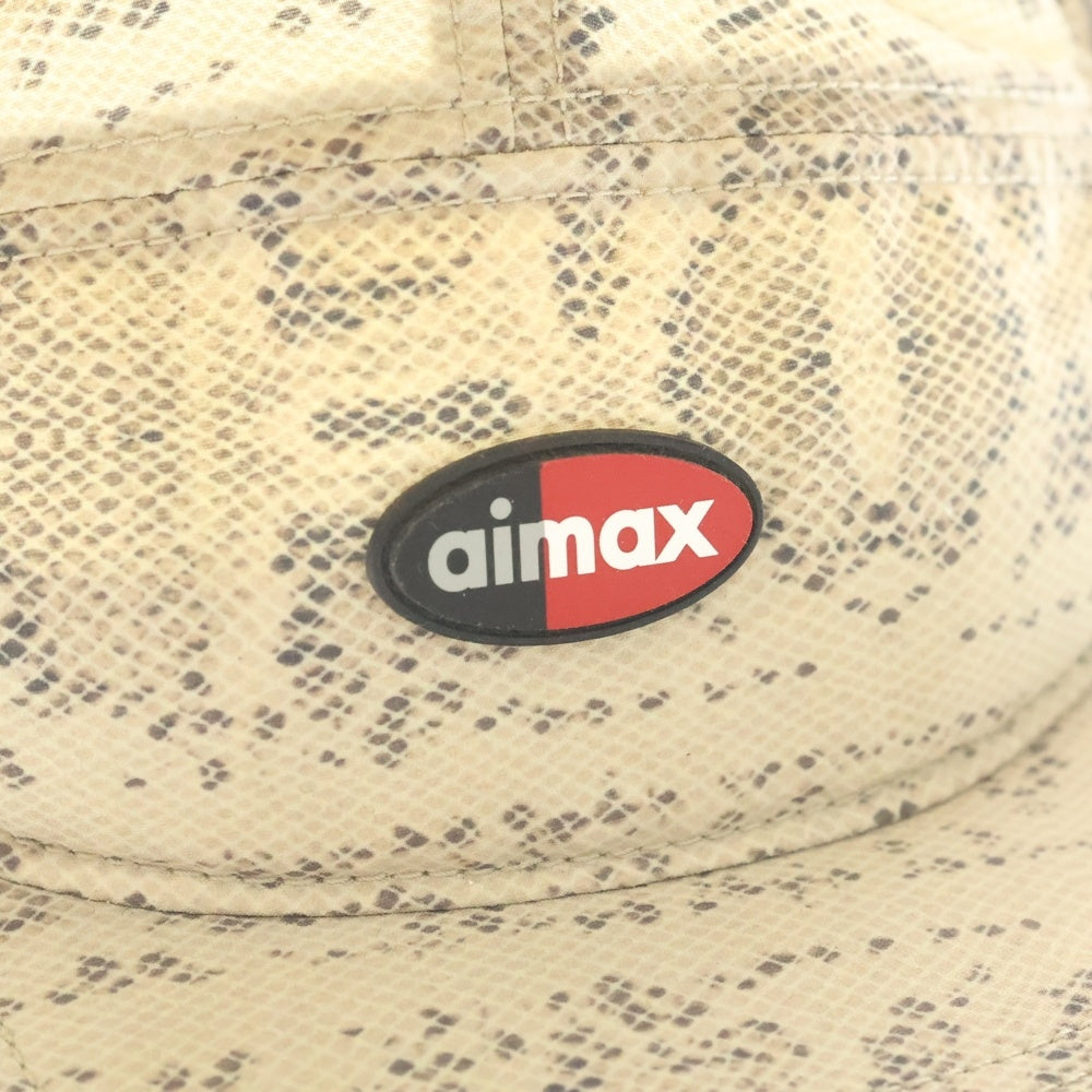 SUPREME(シュプリーム) ×Nike AirMax Running Hat パイソン柄キャンプキャップ ベージュ