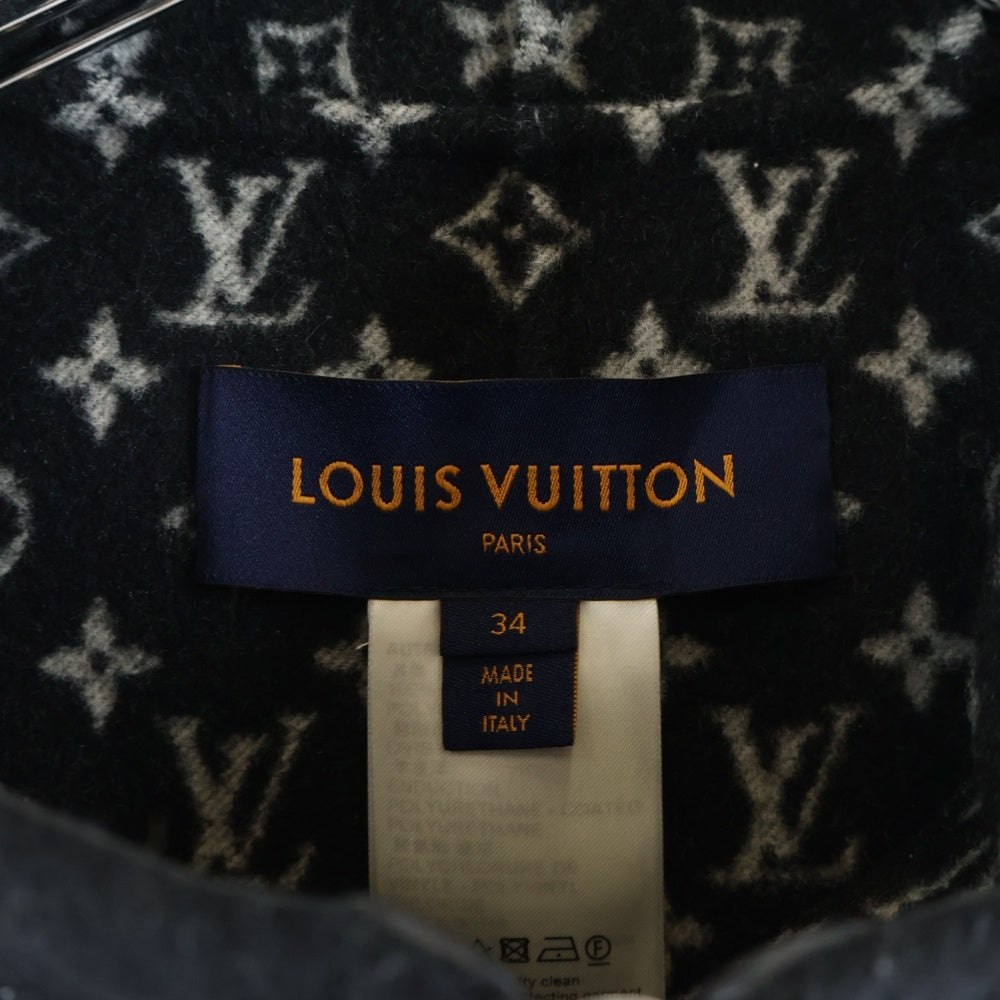 LOUIS VUITTON(ルイヴィトン) 20SS モノグラムライナーフーデッドケープ RW201W QWE FICO17 ブラック レディース