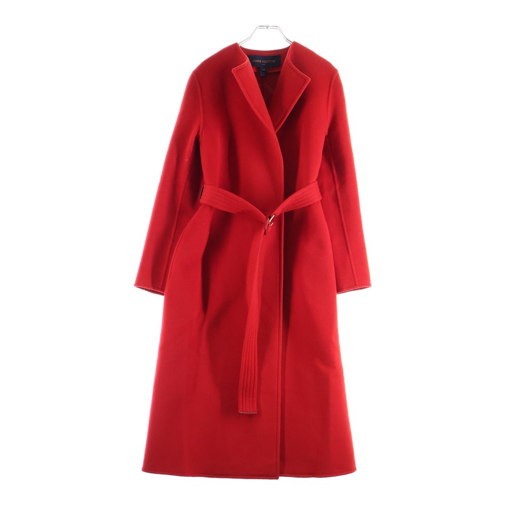 LOUIS VUITTON(ルイヴィトン) モノグラム メルトン ウール コート FJC012NUV レッド レディース