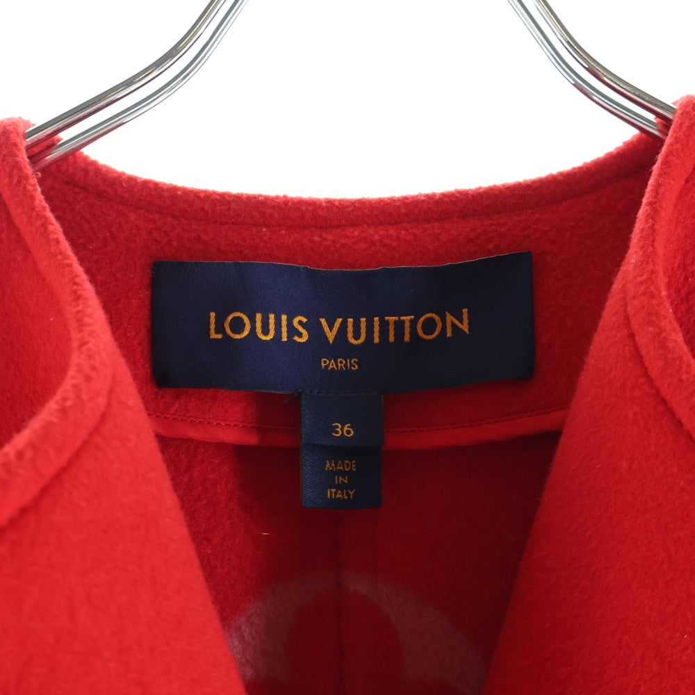 LOUIS VUITTON(ルイヴィトン) モノグラム メルトン ウール コート FJC012NUV レッド レディース