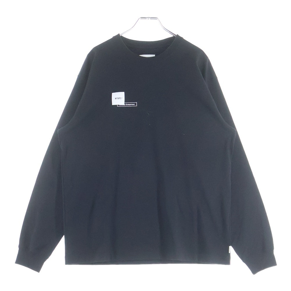 WTAPS(ダブルタップス) 21SS HOME BASE/LS/COPO 211ATDT-CSM06 ホームベース ロングスリーブ Tシャツ ブラック