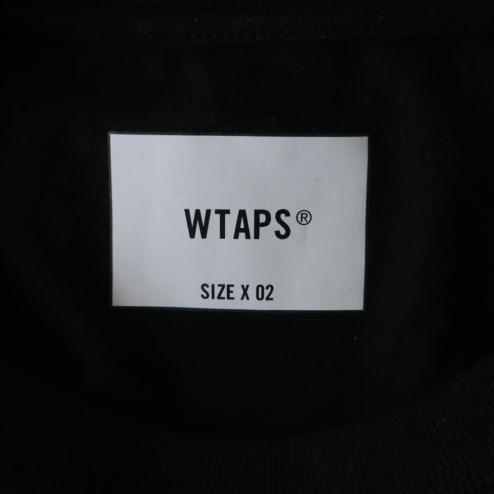 WTAPS(ダブルタップス) 21SS HOME BASE/LS/COPO 211ATDT-CSM06 ホームベース ロングスリーブ Tシャツ ブラック
