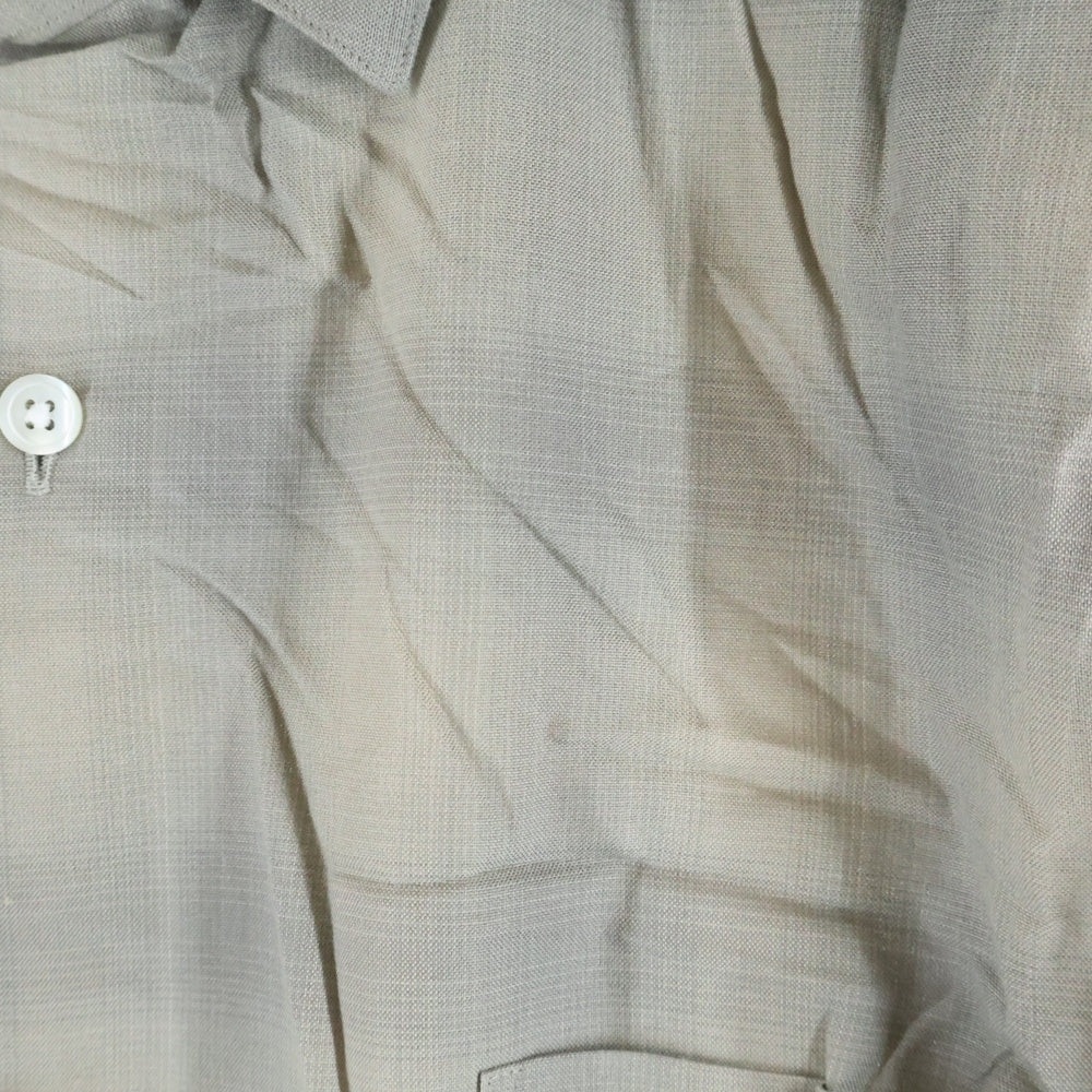 Stein(シュタイン) 25SS C/R CHECK OVERSIZED DOWN PAT SHIRT 長袖チェックシャツ ベージュ 25Sー26ーST.1158