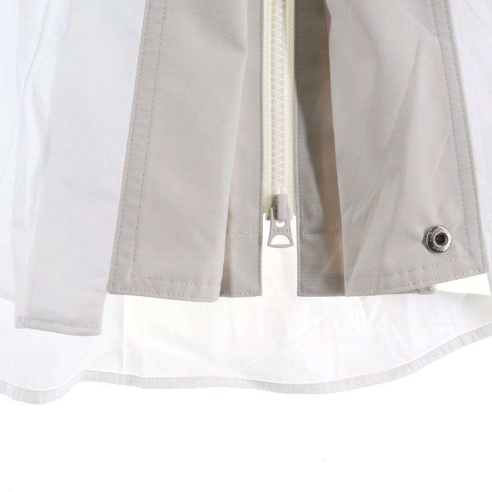 Sacai(サカイ) 25SS Poplin Shirt ポプリンシャツ ホワイト 25-03778M