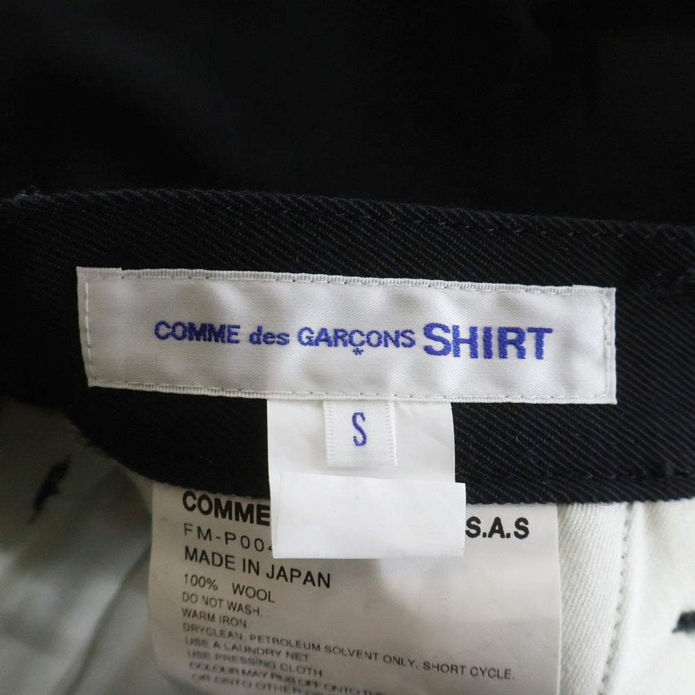 COMME des GARCONS(コムデギャルソン) 24SS 切り替え ウール ショートパンツ FM-P004 ブラック