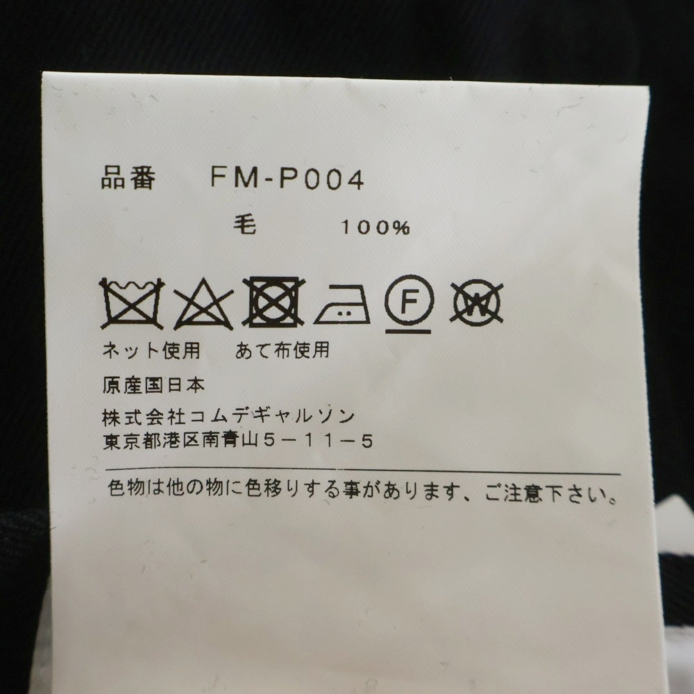 COMME des GARCONS(コムデギャルソン) 24SS 切り替え ウール ショートパンツ FM-P004 ブラック