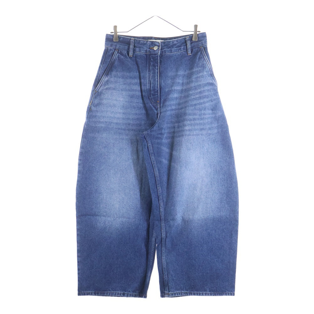 STUDIO NICHOLSON(スタジオニコルソン) WIDE CROP PANT ワイドクロップドデニムパンツ インディゴ 52-10-751013