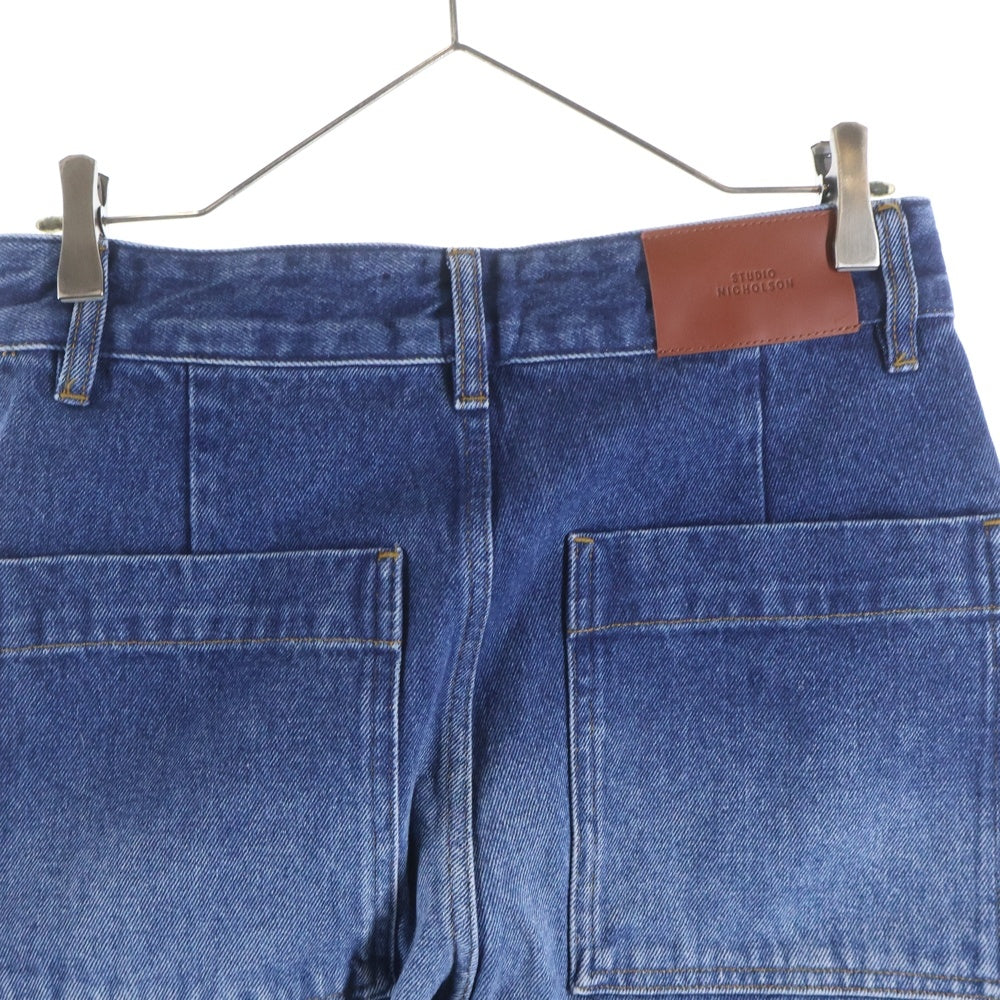 STUDIO NICHOLSON(スタジオニコルソン) WIDE CROP PANT ワイドクロップドデニムパンツ インディゴ 52-10-751013