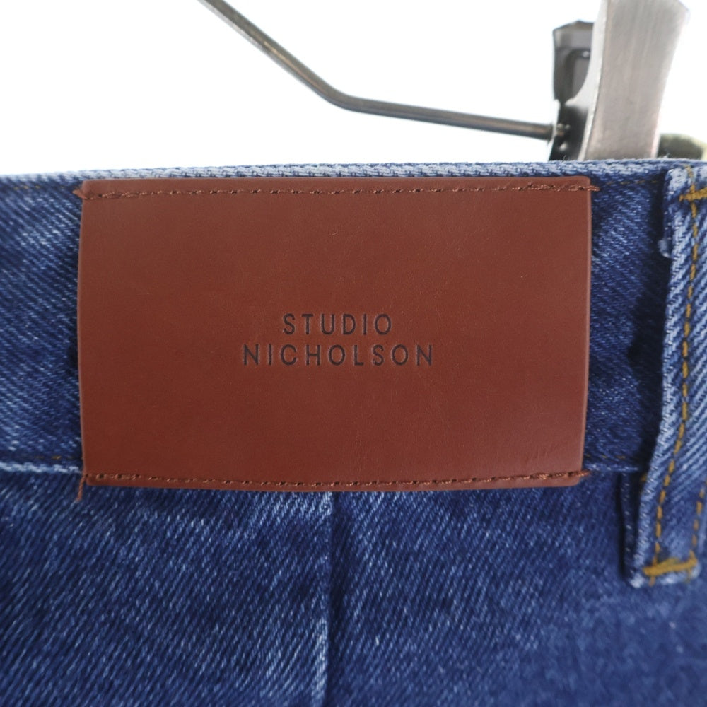 STUDIO NICHOLSON(スタジオニコルソン) WIDE CROP PANT ワイドクロップドデニムパンツ インディゴ 52-10-751013