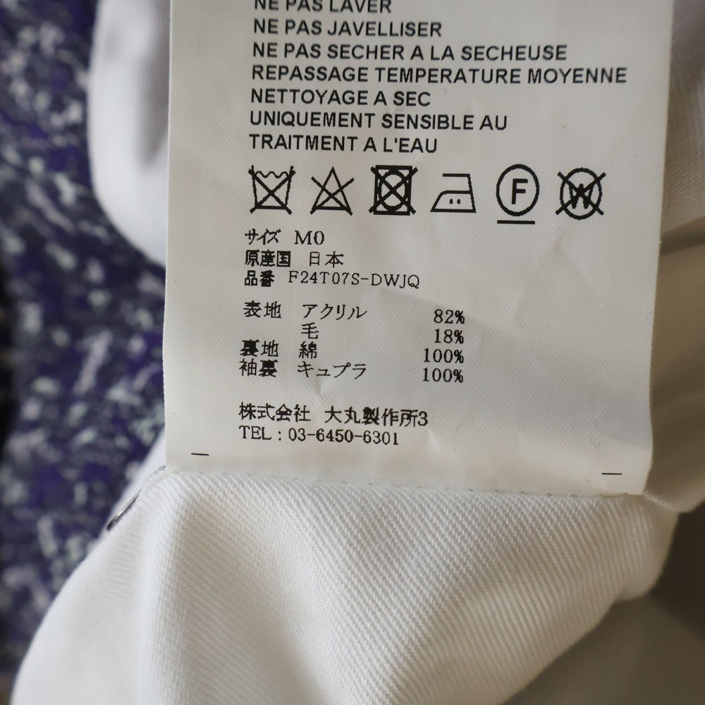 OVERCOAT(オーバーコート) 24AW ツイード ジャケット パープル F24T07S-DWJQ