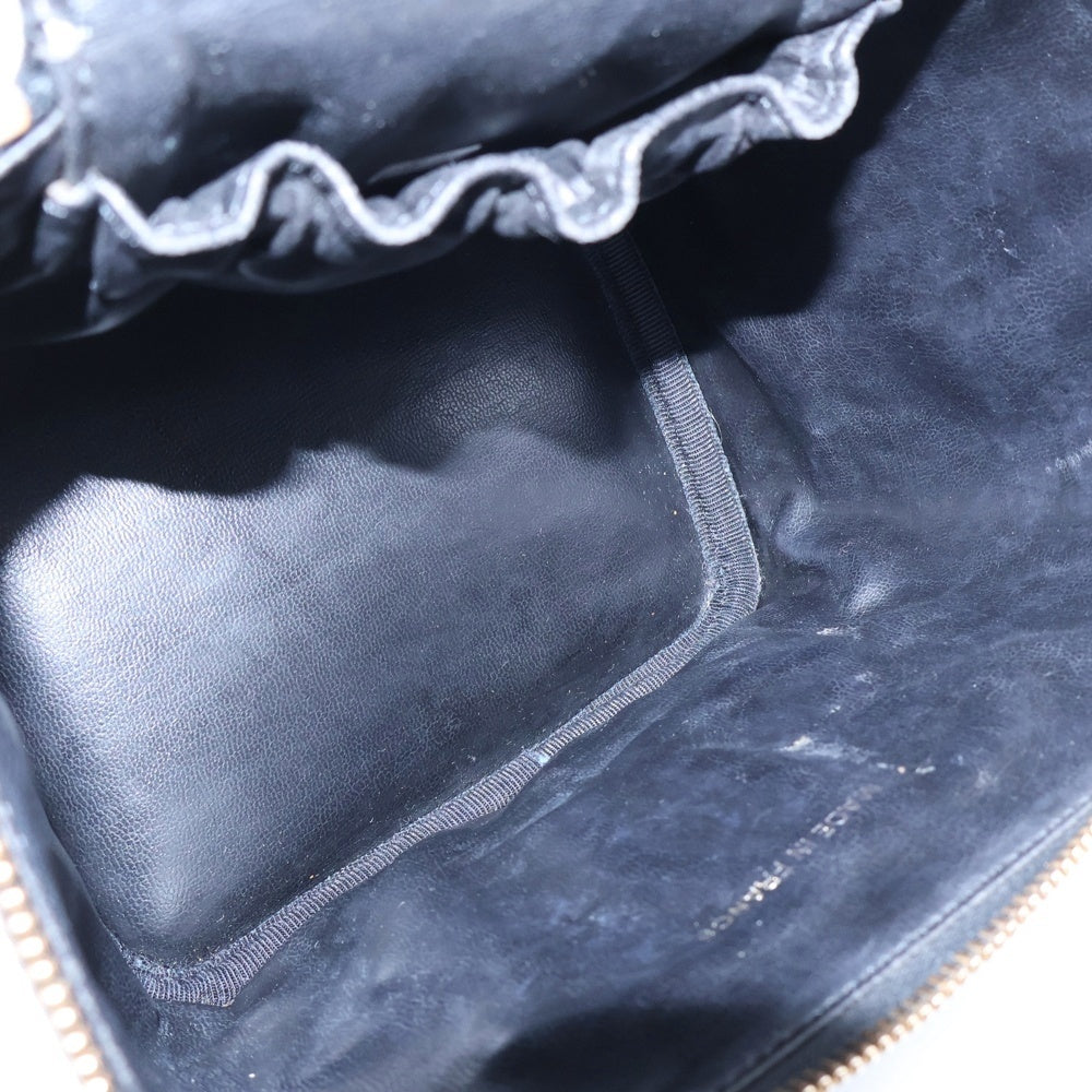 CHANEL(シャネル) ココマーク バニティバッグ ポーチ ブラック キャビアスキン ゴールド金具 レディース