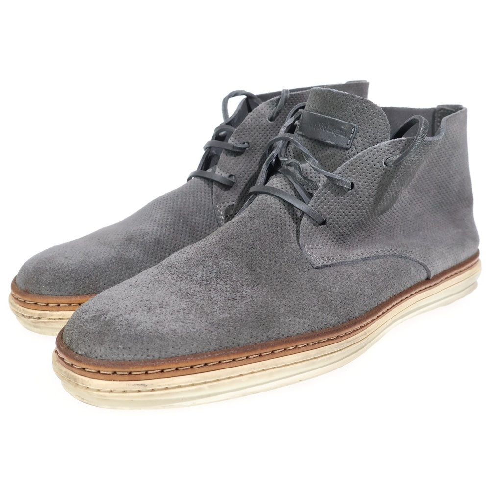 Ermenegildo Zegna(エルメネジルドゼニア) スエードレザー ハイカットシューズ グレー