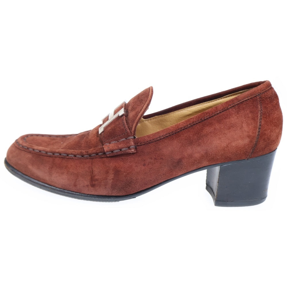 HERMES(エルメス) コンスタンス スエードレザー ローファー ローカットシューズ ブラウン レディース