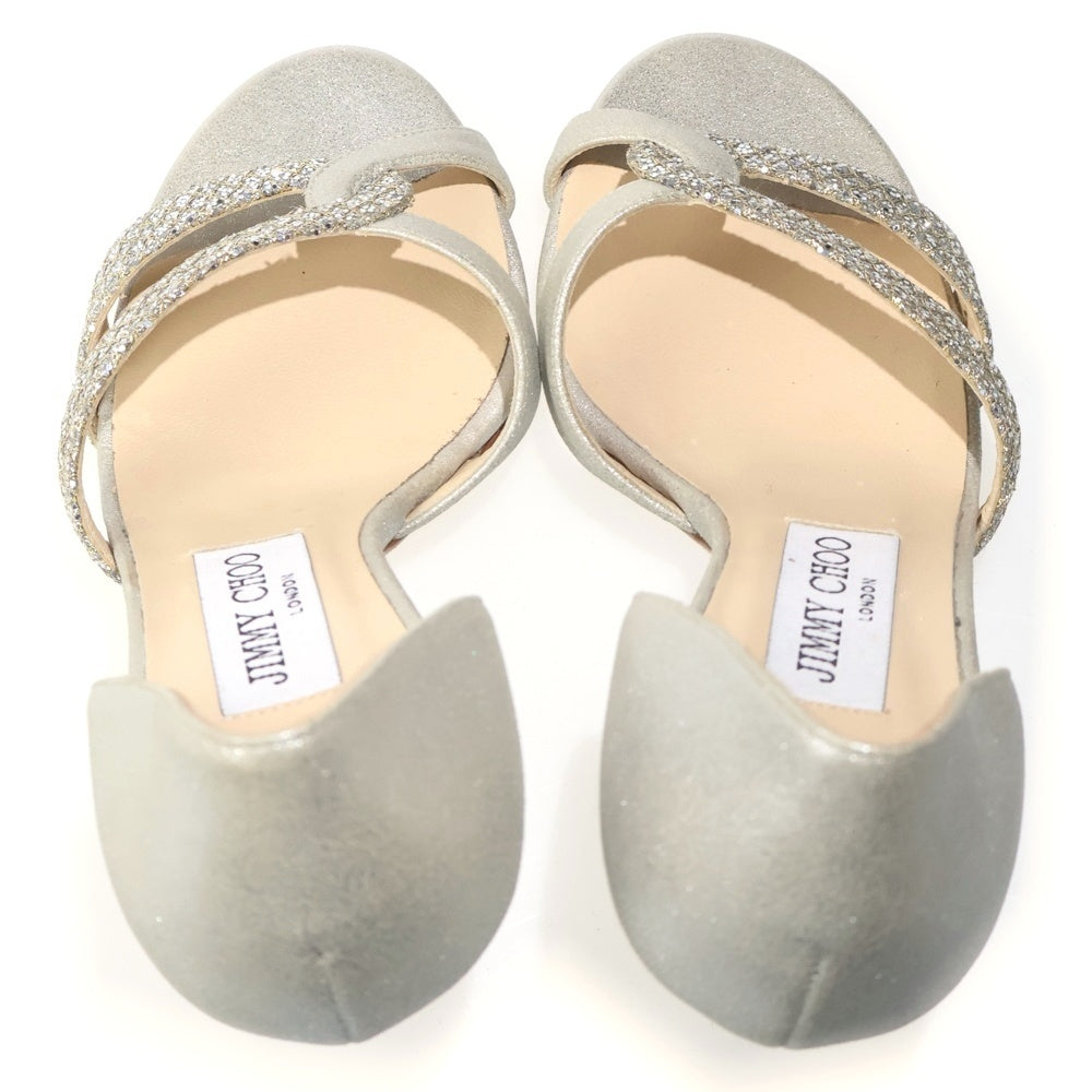JIMMY CHOO(ジミーチュウ) ビジュー パンプス シルバー レディース